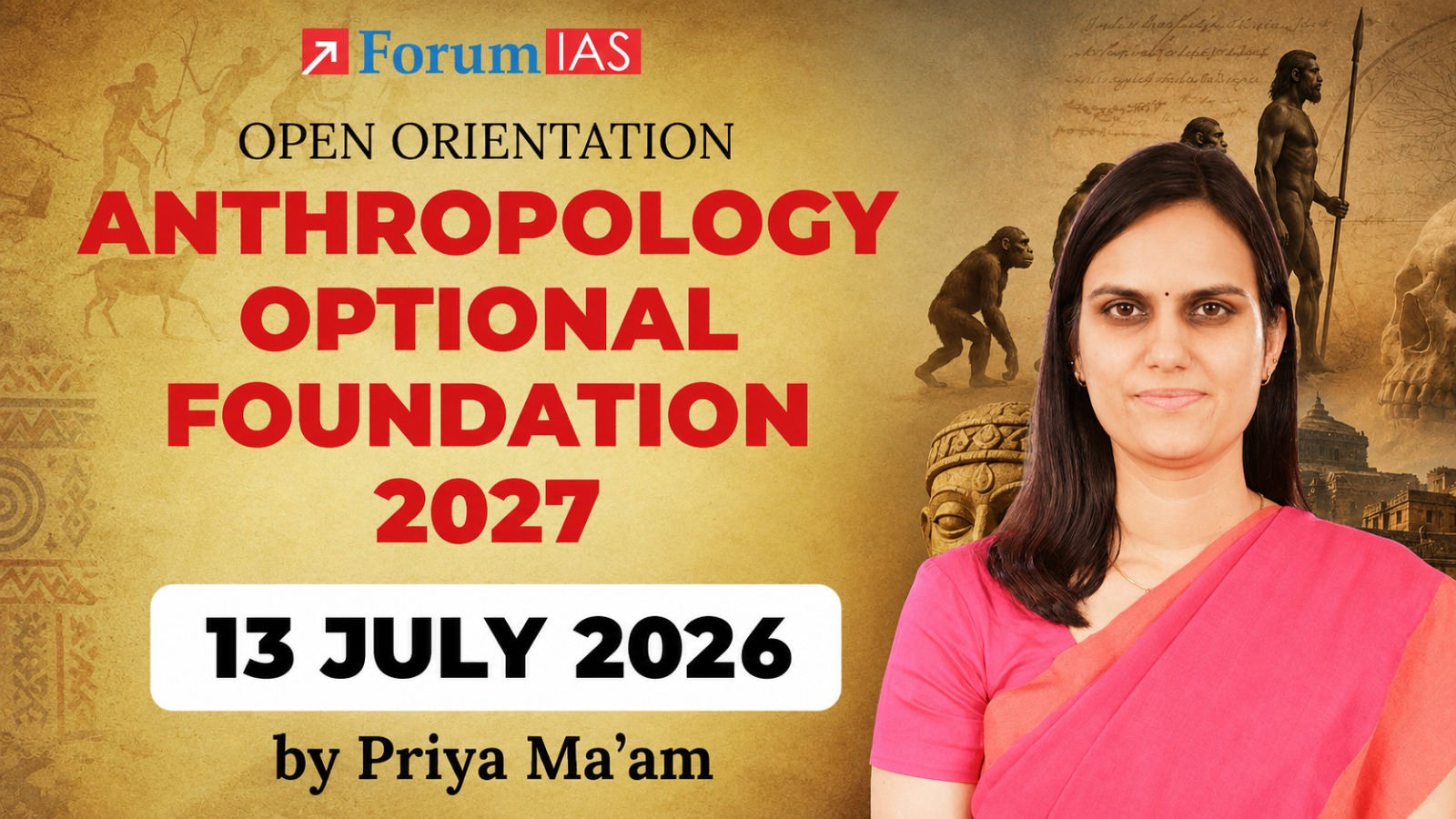 Anthropology Optional Foundation 2027 | Open Orientation by Priya Ma'am 
