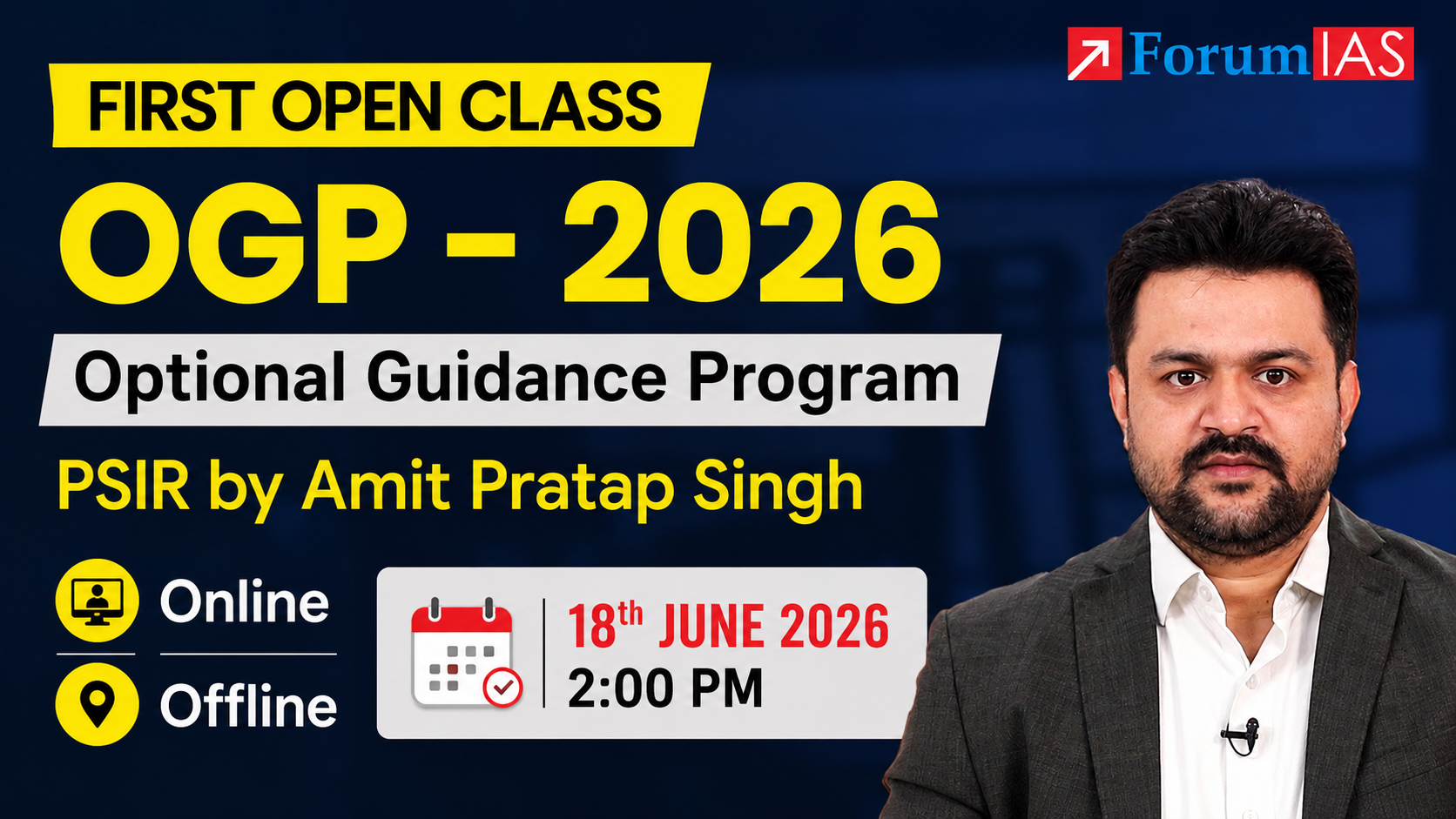 First Open Class on PSIR for OGP 2026