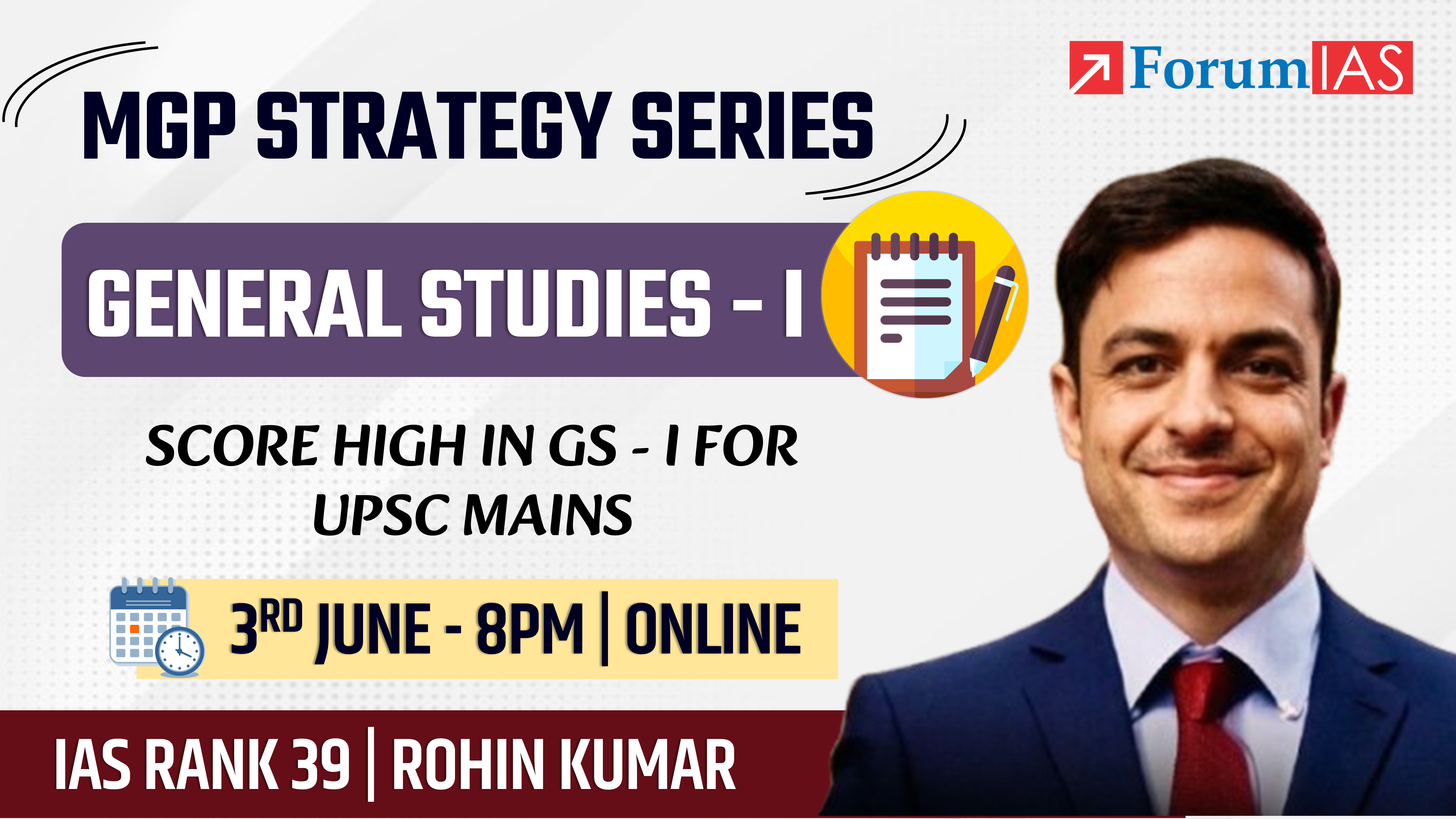 MGP Strategy Series | GS Paper 1 with AIR 39 Rohin Kumar