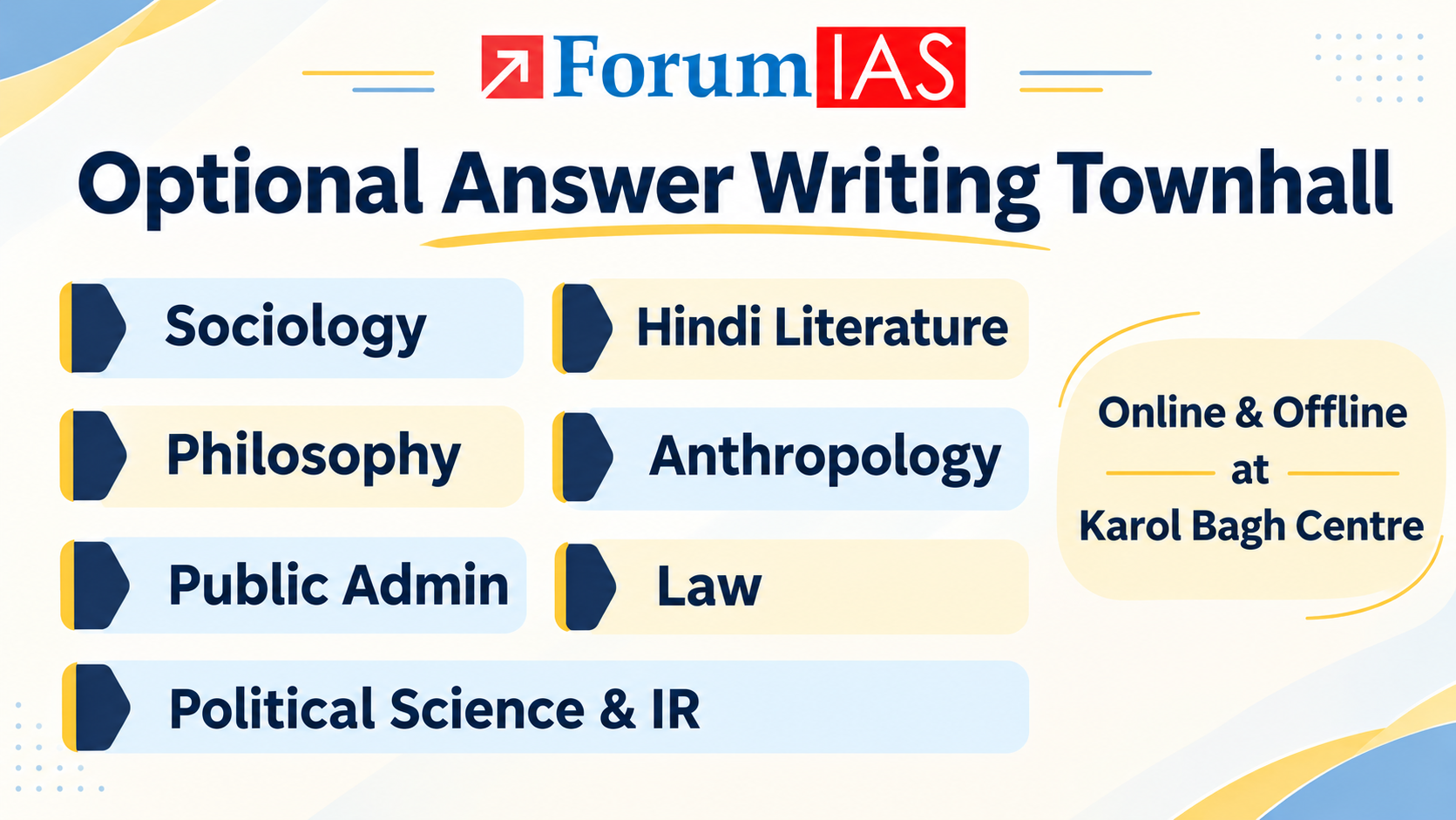Optional Answer writing Townhall